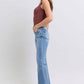 Judy Blue Full Size Raw Hem High Rise Bootcut Jeans Jeans