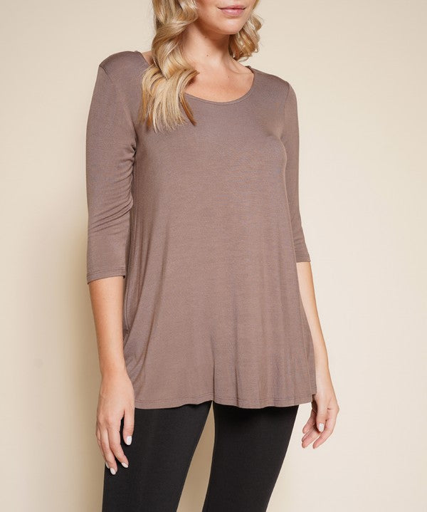 BAMBOO ELBOW TUNIC T