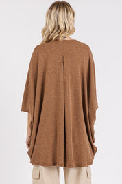 Mittoshop Open Front Batwing Sleeve Cardigan Cardigans