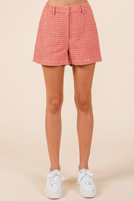 Mittoshop Tweed Classic Shorts with Side Pockets Shorts