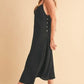 Aemi+Co Side Button Midi Cami Dress - DAVERRI FASHIONS
