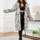 Thermal Leopard Faux Fur Hooded Coat - DAVERRI FASHIONS