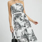 Umgee Printed Tiered Tube Midi Dress Midi Dresses