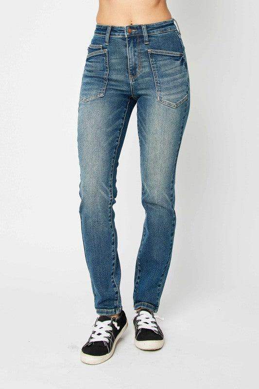 Judy Blue Full Size High Waist Skinny Jeans - DAVERRI FASHIONS