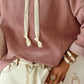 Drawstring Dropped Shoulder Hoodie - DAVERRI FASHIONS