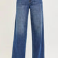 RISEN slouchy baggy blue denim jeans with five-pocket design
