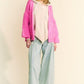 Davi & Dani Side Slit Open Front Long Sleeve Cardigan Cardigans