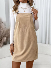 Casual Corduroy Overall Dress | Overall Dresses Daverri Fashions