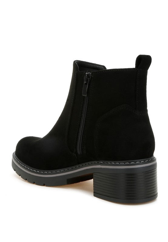 Tigris Microfiber Zipper Boots | Boots Daverri Fashions