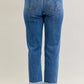 Judy Blue Full Size Mid Rise BF Classic Cuffed Jeans Plus Size - DAVERRI FASHIONS