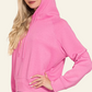 Zenana Drawstring Scuba Hoodie