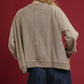 Umgee Mineral Wash French Terry Sweatshirt Sweatshirts