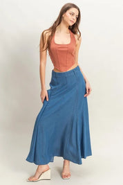 HYFVE Mineral Wash Halter Neck Everyday Top | Tops Daverri Fashions