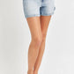 Risen Full Size High Rise Denim Shorts - DAVERRI FASHIONS
