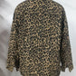 Leopard Button Up Long Sleeve Denim Jacket - DAVERRI FASHIONS