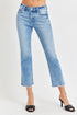RISEN Full Size Low Rise Crop Slim Straight Jeans - DAVERRI FASHIONS