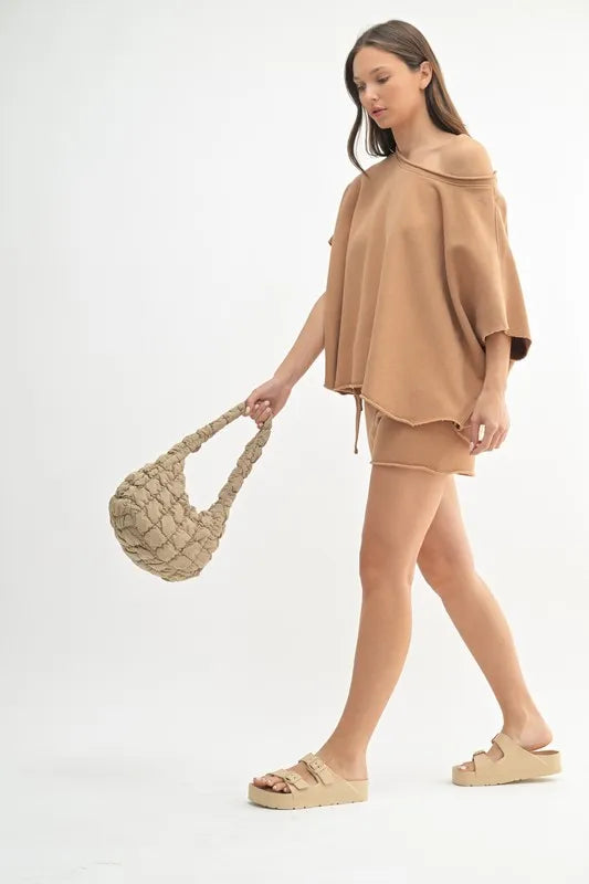 MONO B Malibu Vintage Dolman Top Tops