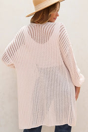 Open Front Long Sleeve Cardigan | Cardigans Daverri Fashions