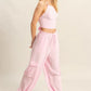 HYFVE Crop Top and Cargo Pants Set
