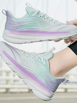 Gradient Colorful Breathable Athletic Sneakers - DAVERRI FASHIONS