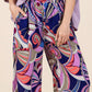Mittoshop Abstract Print Elastic Waist Wide Leg Pants - DAVERRI FASHIONS
