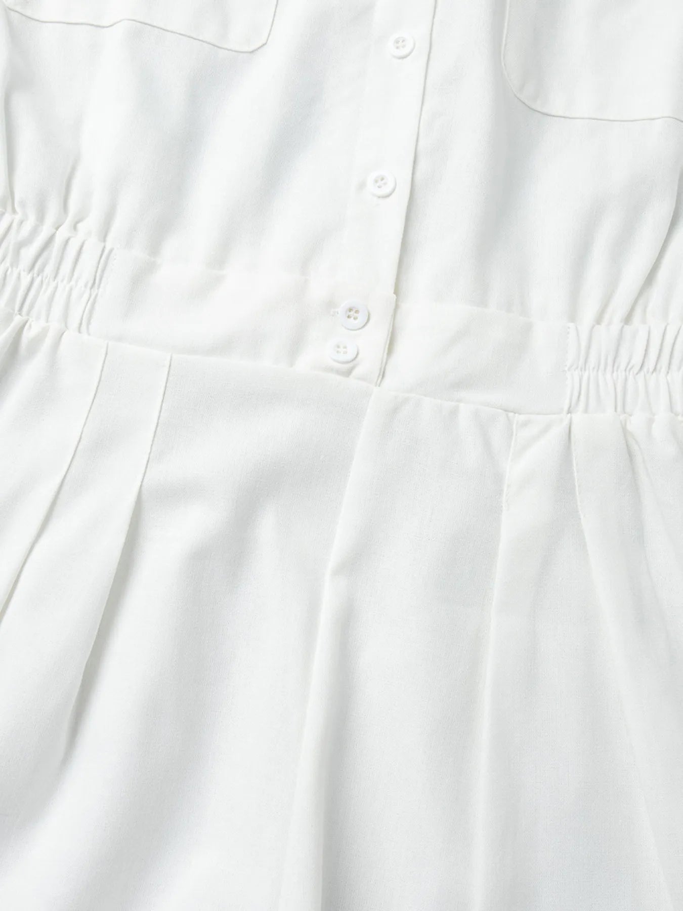 Casual Button Front Long Sleeve Romper | Rompers Daverri Fashions