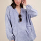 VERY J Plus Size Washed Cotton Gauze Oversized Top - DAVERRI FASHIONS