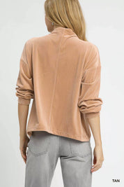 Umgee Ribbed Drawstring Hem Knit Top | Daverri Fashions