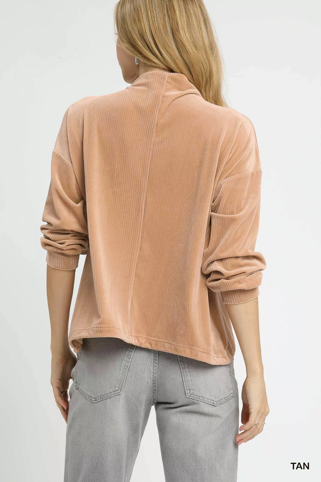 Umgee Ribbed Drawstring Hem Knit Top | Daverri Fashions