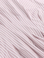 Striped Short Sleeve Button-Up Shirt | Daverri Fashions
