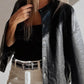 Faux Leather Buttoned Front Boxy Jacket - DAVERRI FASHIONS
