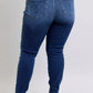 Judy Blue Full Size Washed Thermal Skinny Jeans Plus Size - DAVERRI FASHIONS