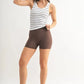 MONO B Striped Seamless Ribbed Tank