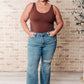 Isla Mid Rise Distressed Released Hem Bootcut Jeans Womens