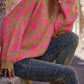 Leopard Oversized V-Neck Sweater - DAVERRI FASHIONS