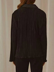 Button Up Long Sleeve Top and Pants Set | Loungewear Sets Daverri Fashions
