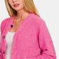 Zenana Button Down Long Sleeve Sweater Cardigan Cardigans