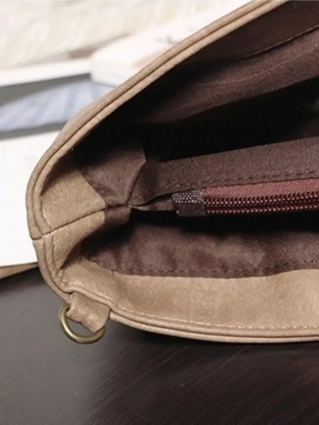 PU Leather Square Crossbody Bag - DAVERRI FASHIONS