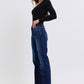 Judy Blue Full Size Raw Hem Straight Leg Jeans Jeans