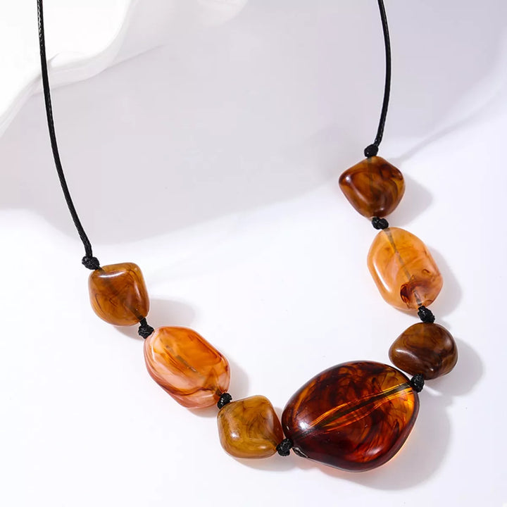 Acrylic Beaded Statement Necklace | Necklaces Daverri Fashions