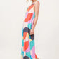 And The Why Tied Shoulder Straps Wide-Leg Geo Print Jumpsuit Jumpsuits