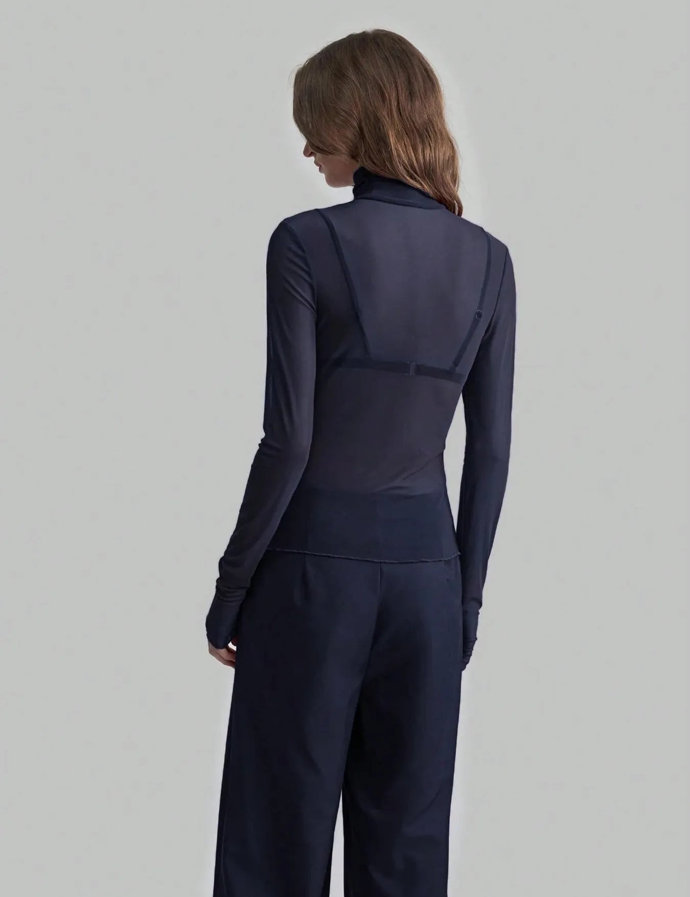 Turtleneck Long Sleeve Top | Tops Daverri Fashions