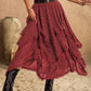 Lace Detail Layered Skirt - DAVERRI FASHIONS