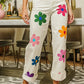 BiBi Flower Print Straight Legs Pants - DAVERRI FASHIONS