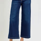 RISEN High Rise Crop Wide Jeans - DAVERRI FASHIONS