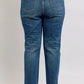 Judy Blue Full Size High Waisted Rigid Magic Non-destroy Straight Leg Jeans Plus Size - DAVERRI FASHIONS