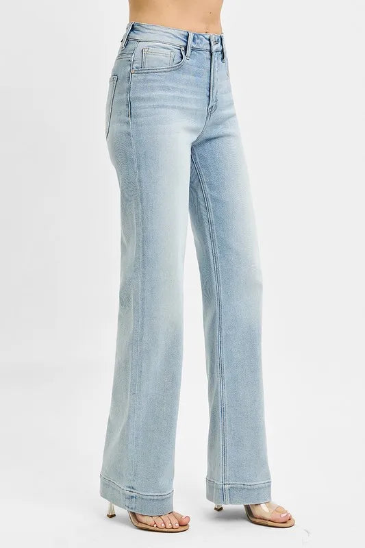 RISEN Full Size Run High Rise Straight Jeans | Daverri Fashions