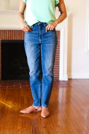 Judy Blue Everyday Dark Denim Slim Fit High Rise Jeans | Daverri Fashions