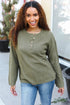 Bibi Moss Green Lightweight Loose Knit Sweater - DAVERRI FASHIONS