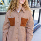 Start Your Day Rust Flannel Plaid Oversized Shacket - DAVERRI FASHIONS